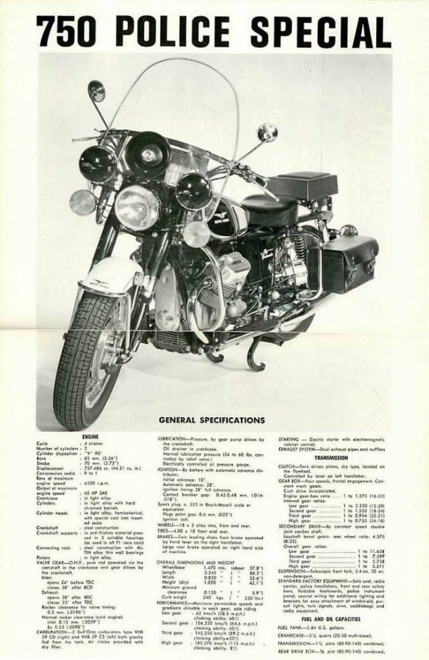 Moto Guzzi V750 Ambassador (Police) 1971