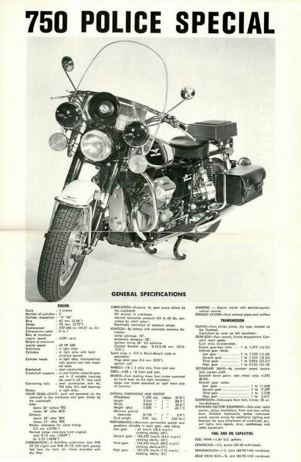 Moto Guzzi V750 Ambassador (Police) 1971 Moto Guzzi V750 Ambassador (Police) 1971