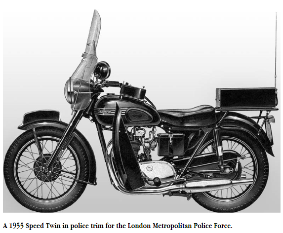 Triumph 5T Speed Twin 1955 London Met BCC