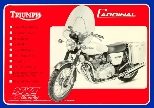 Triumph Cardinal advert