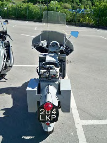 Velocette LE 204LKP (Kent) rear