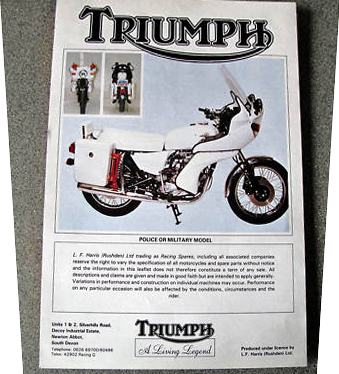 Triumph Harris Bonnie Saint leaflet