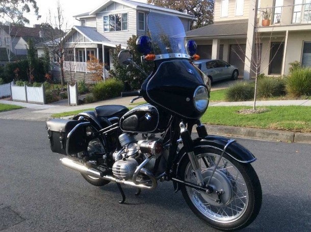 ex-police BMW R50 restored ex-Australian police BMW R50 restored
