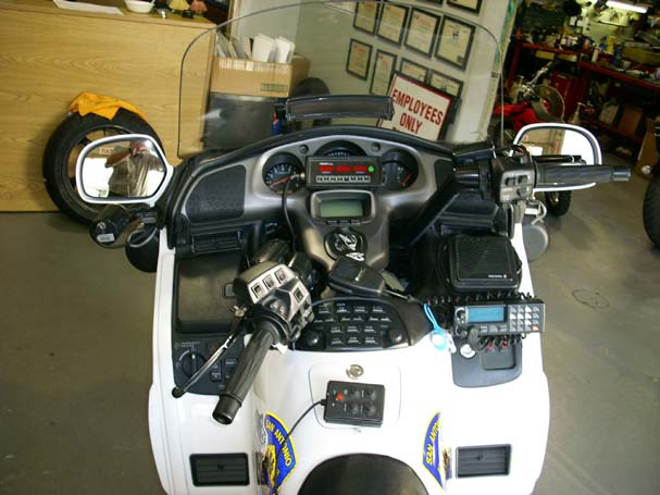 Honda GL1800 Goldwing - riders view Honda GL1800 Goldwing - riders view