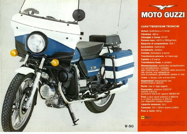 Moto Guzzi V50 (police)