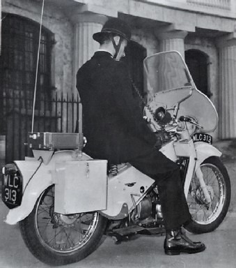 Velocette LE withh Cossor radio