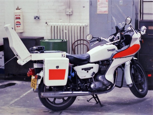1982 police 750cc Bonneville Merpol 1982 police 750cc Bonneville Merpol